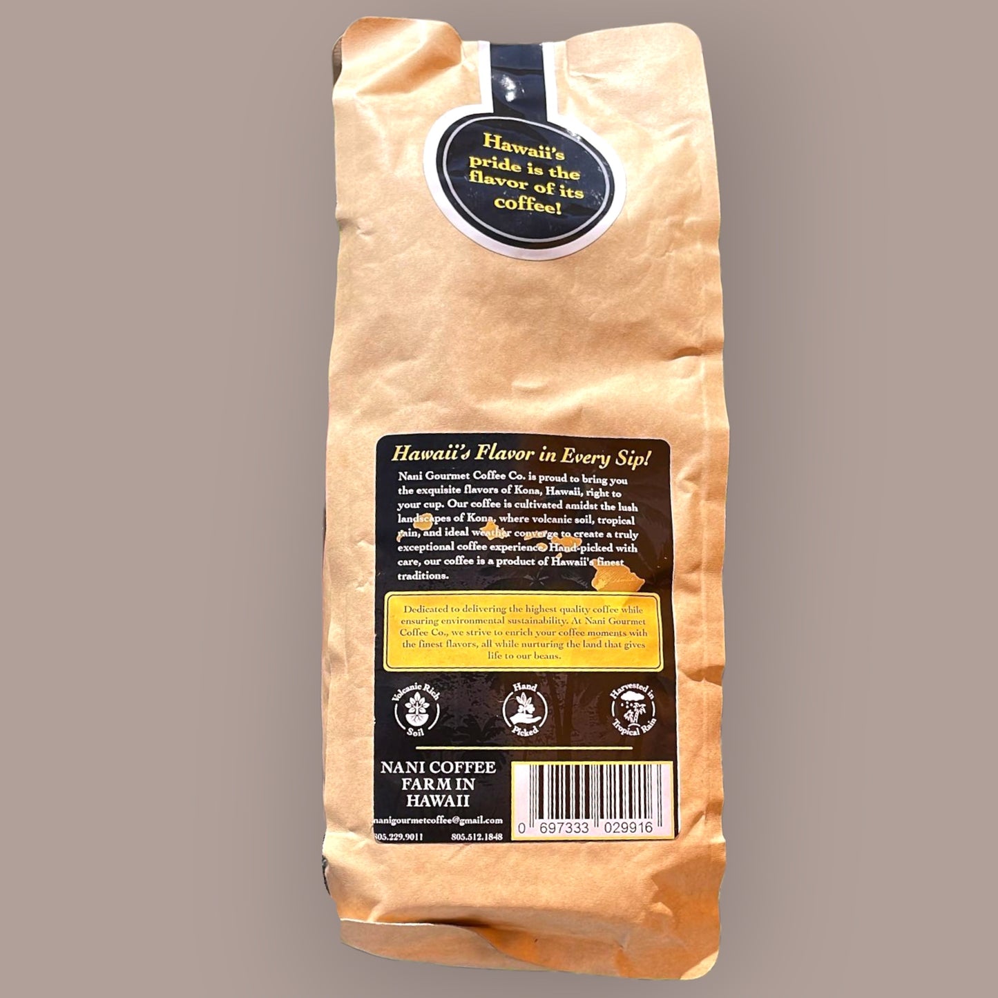 ESTATE NANI * 100% Kona Coffee * 8 oz (227 g) (Chef's Pick)