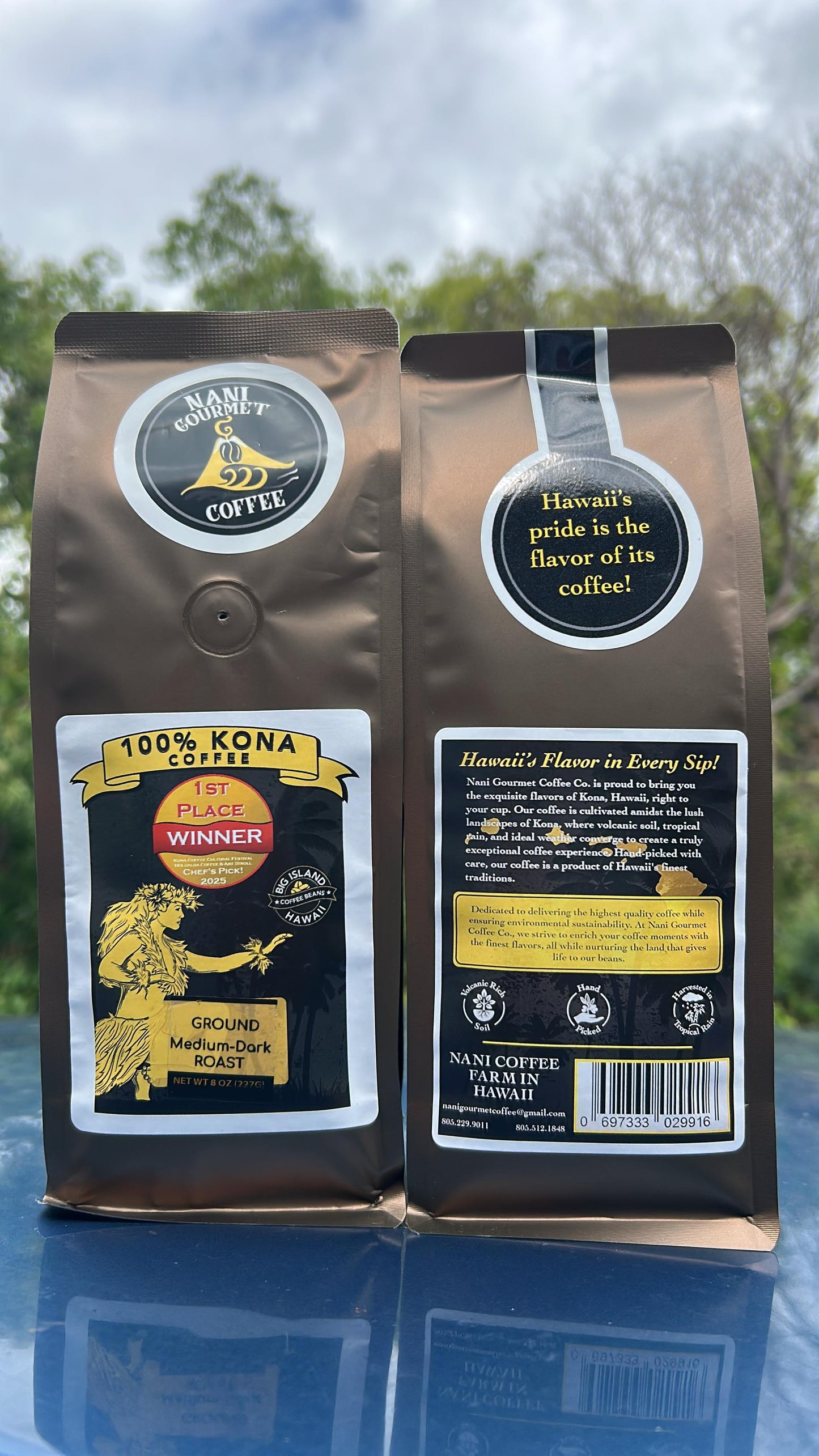 16  oz (454 g) * ESTATE NANI * 100% Kona Coffee (Chef's Pick) - Original Price $53.99