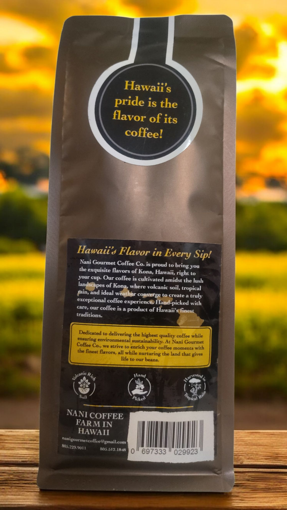 ESTATE NANI * 100% Kona Coffee * 8 oz (227 g) (Chef's Pick)